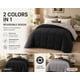 thumbnail image 3 of Edredón EVOLIVE Full/Queen reversible negro/gris, 3 of 9