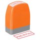 thumbnail image 1 of Sello de Aviso de Pago Completo Autoentintado, Tinta Roja Sellos de Oficina Preentintados Sello de Mensaje Recargable para Negocios, Naranja, 1 of 6