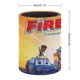 thumbnail image 2 of Firebuds-theme Cylinder Pen Holder Pencil Organizer with Flannel Lining PVC Leather Material Cardboard Base for study work 10*8CM, 2 of 6
