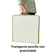 thumbnail image 4 of Mesa Plegable Portátil Tipo Maleta 100x50cm - Blanco, 4 of 5