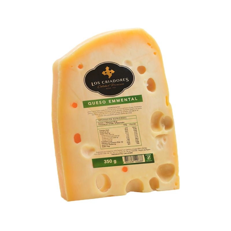 Queso Emmental Trozo 350 g Los Criadores