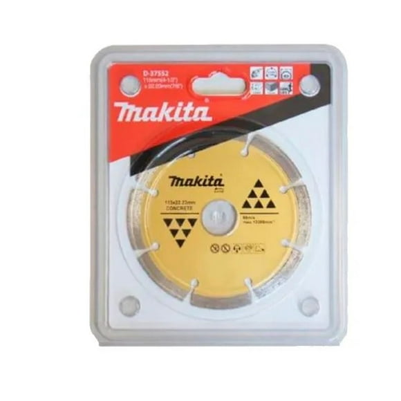 Disco diamantado segmentado 115x22,23mm / seco / concreto Makita D-37552