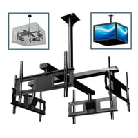 Genérico - Soporte De Techo Para Tv Cuadruple 32 A 70"" Aspor 360°