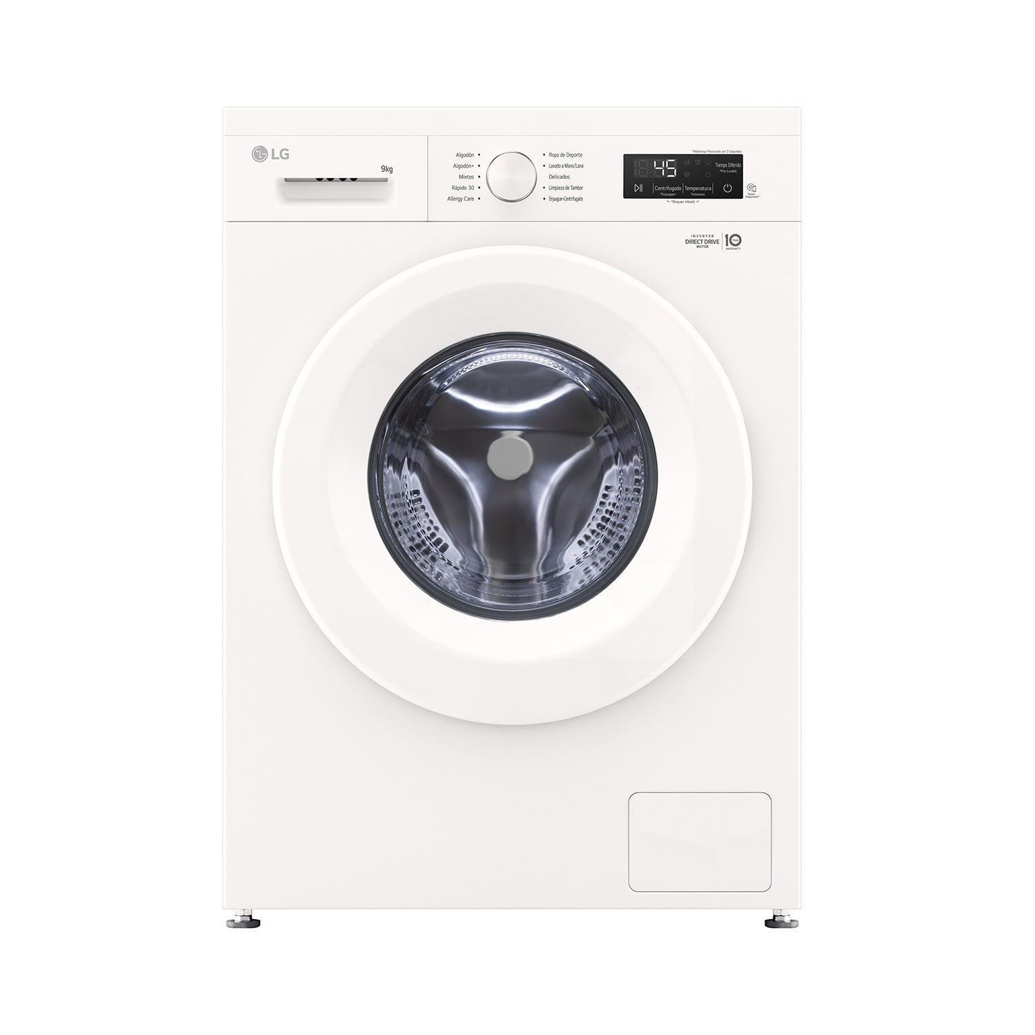 Lg - Lavadora Carga Frontal 9 Kg Wm9gwvfs6