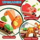 thumbnail image 2 of Set de tren de madera Lehoo Castle Dinosaur con rieles para niños pequeños, 2 of 3