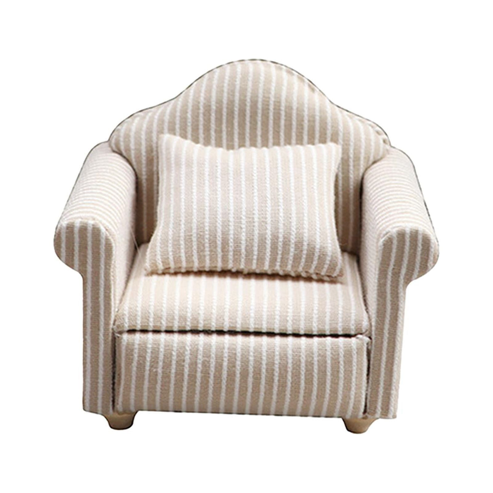 Magideal - Sofá Reclinable De Decoración Para El Hogar Para Casa De Muñecas A Escala 1/12 Para Niños Pequeños , Sofá Individual Sofá Pequeño