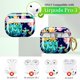thumbnail image 4 of Estuche para AirPods Pro 3 DHILKCY con cactus y llavero rosa dorado, 4 of 6