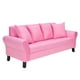 thumbnail image 2 of Sofa Lua 3c Felpa 20 Rosado, 2 of 4