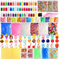 Genérico - Kit Para Hacer Limo, Paquete De 160 Con Dijes De Limo, Bolas De Espuma Y Más