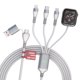 thumbnail image 1 of Cable de carga Bawanfa Plus 3 m 4‑en‑1 100 W blanco, 1 of 6