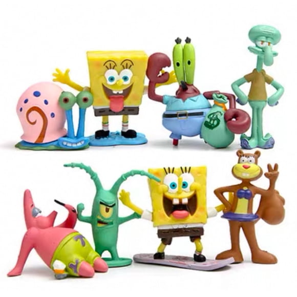 Topper para pastel AYGITAL 3-5 cm 8 piezas Sponge Baby Garage