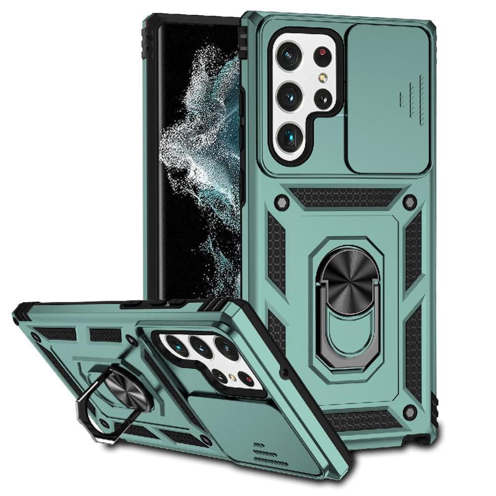 Estuche Gangxun Para Samsung Galaxy S22 Ultra, Soporte Giratorio 360°, Estilo Mecánico Y Magnético