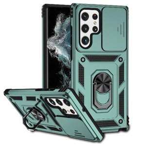 Estuche Gangxun Para Samsung Galaxy S22 Ultra, Soporte Giratorio 360°, Estilo Mecánico Y Magnético