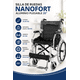 thumbnail image 4 of Silla Ruedas Ligera Plegable Doble Freno Resistente 120kg, 4 of 11