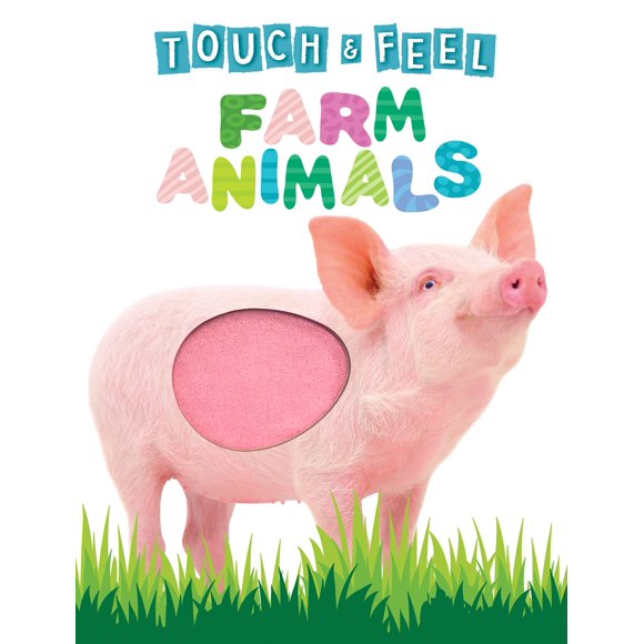 Libro novedoso Little Hippo Books Touch and feel Farm Animals