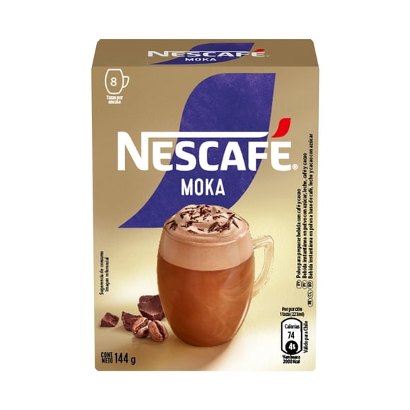 Café Instantáneo Moka Caja 8 un, 144 g