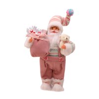 Magideal - Figuras De Papá Noel Para Decoración Navideña, Manualidades, Adornos De Muñecas, Figuras De Pie Para Suministros Para Fiestas De Año Nuevo, Tienda De 30 Cm