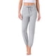 thumbnail image 1 of Pantalones de Lounge a Rayas de Algodón para Mujer de INSPIRE CHIC Joggers Suaves con Cordón y Bolsillos y Puños Elásticos XL Gris, 1 of 5