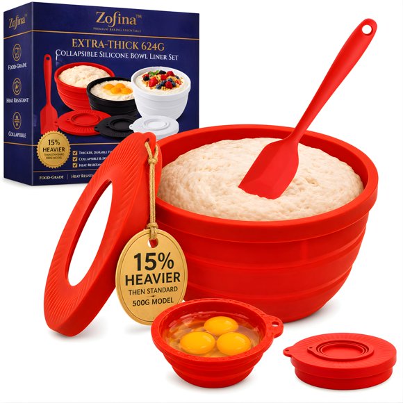 Forro de silicona ZOFINA 624 g para KitchenAid 5 qt con tapa y espátula