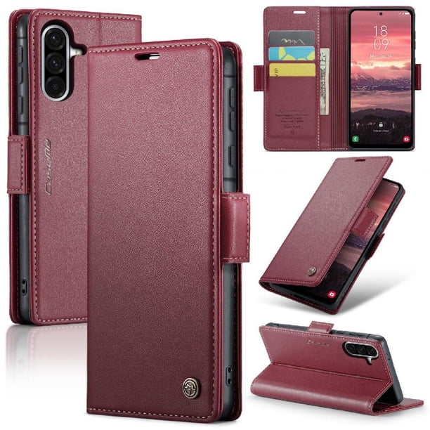 CaseMe tipo cartera Samsung Galaxy A36 5G con cierre magnético, RFID, tarjetero, soporte, carga inalámbrica