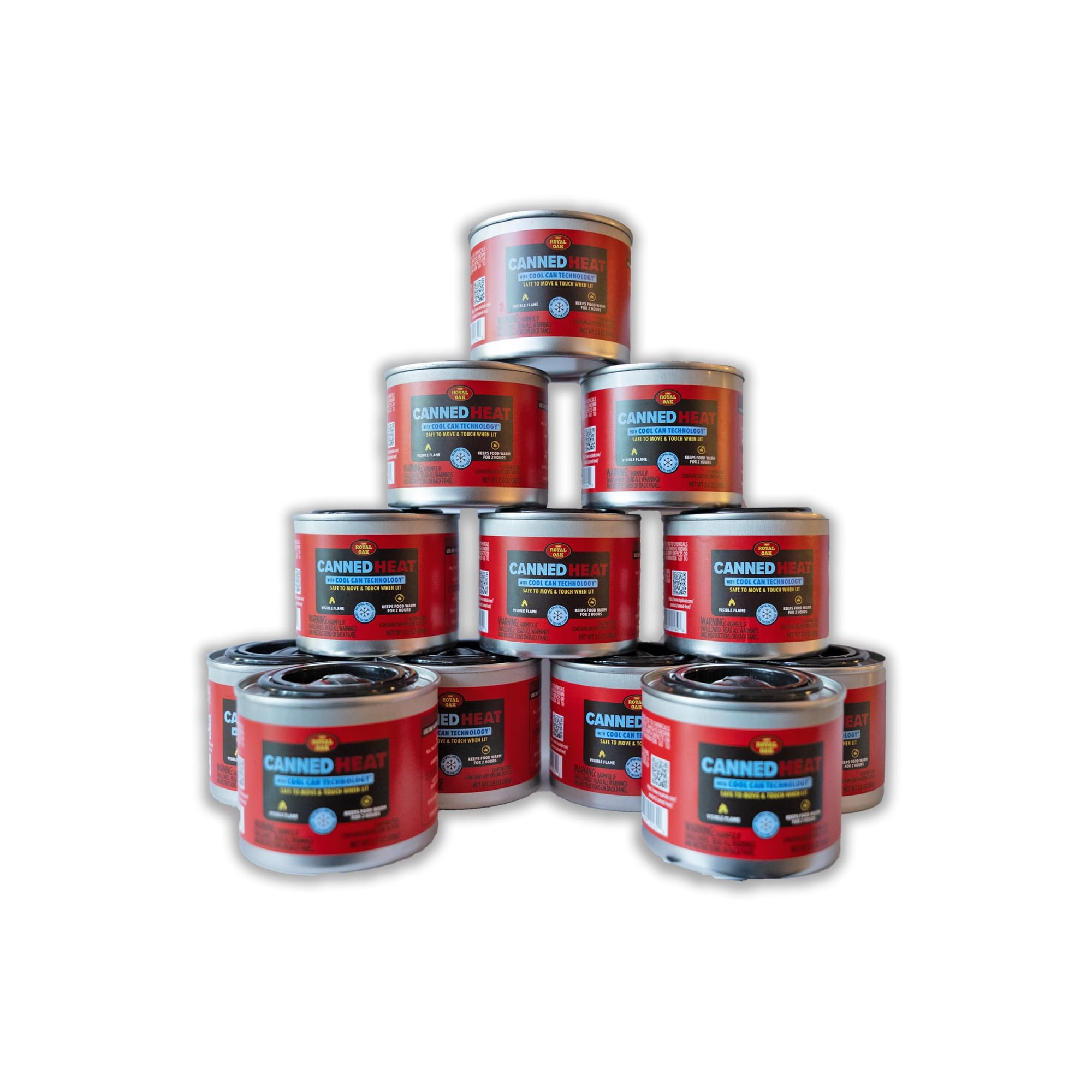 Carburante Canned Heat Royal Oak De 12 A 2 Horas Para Rozar Platos, Color Rojo