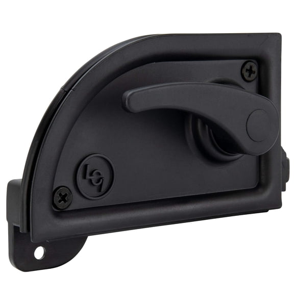 Pestillo de pantalla para autocaravana RecPro 15 cm negro (mano derecha)