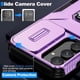thumbnail image 4 of Funda Armada para Samsung Galaxy A55 5G con Tapa Deslizante y Soporte Magnético Giratorio Morado, 4 of 5