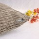 thumbnail image 3 of Funda de cojín decorativa de pana REGALWOVEN, funda de cojín suave bohemia a rayas marrón 12" x 20", 3 of 6