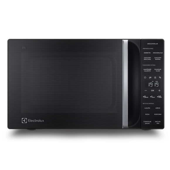 Microondas 25 Litros Digital Descongelamiento Asistido Me25n Negro