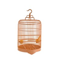 Magideal - Jaula Redonda Para Pájaros, Soporte Para Loros, Jaula Tipo Nido, Comedero Para Pájaros Colgante Ligero Y Portátil, Jaula Para Pájaros, Casa Para Pájar