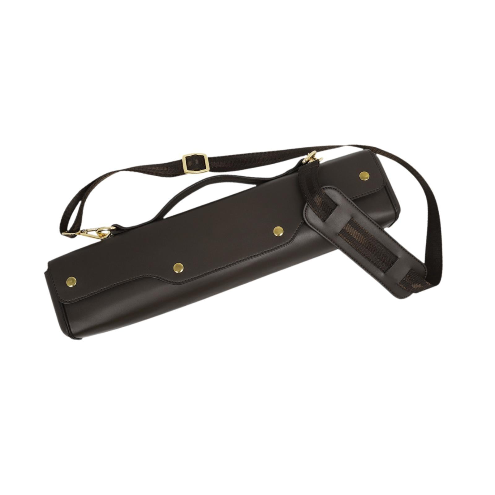 Bothyi - Estuche Para Flauta Elegante Organizador De Flauta Estuche Liviano De Cuero Pu Para Transporte De Flauta