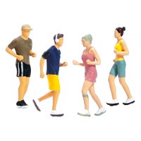 Magideal - Modelos De Personas 1/87 Escala Figuras Decoración Diy Hecho A Mano Pintado 1:87 Figuras 1:87 Figura Pintada En Miniatura Al Aire Libre Para Estación