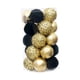 thumbnail image 2 of 25 Bolas Navideñas Para Decorar Las Paredes Del Hogar En Color Negro Y Dorado, 2 of 3