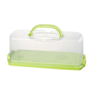 Magideal - Caja De Pan Rectangular Guardián De Pan Con Mango Multifunción Recipiente De Almacenamiento De Pastel De Pan Almacenamiento Para La Cocina Baby Shower Verde