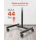 thumbnail image 4 of Soporte de TV VEVOR Rolling Mobile Carrito de 17 a 55 pulgadas con pantallas de 20 x 20 cm, 4 of 9