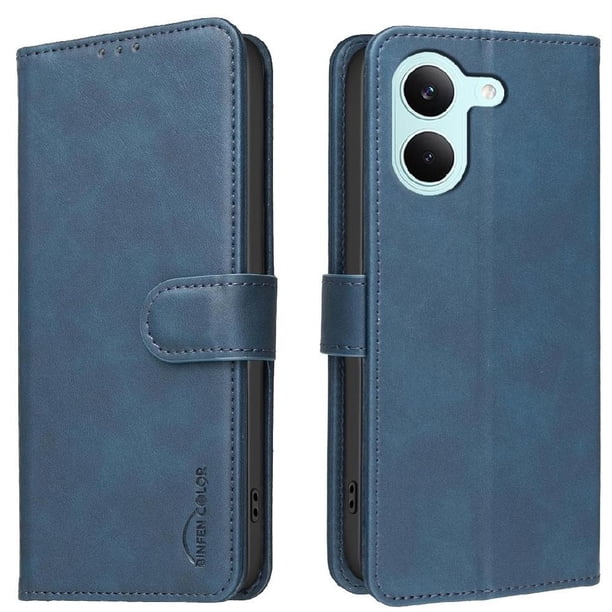Funda Billetera para Xiaomi Poco X8 Pro Protección RFID y Soporte Ajustable Azul