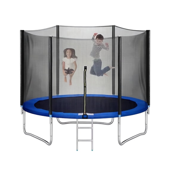 Cama Elástica 244cm Con Escalera Andes Azul LuBabycas