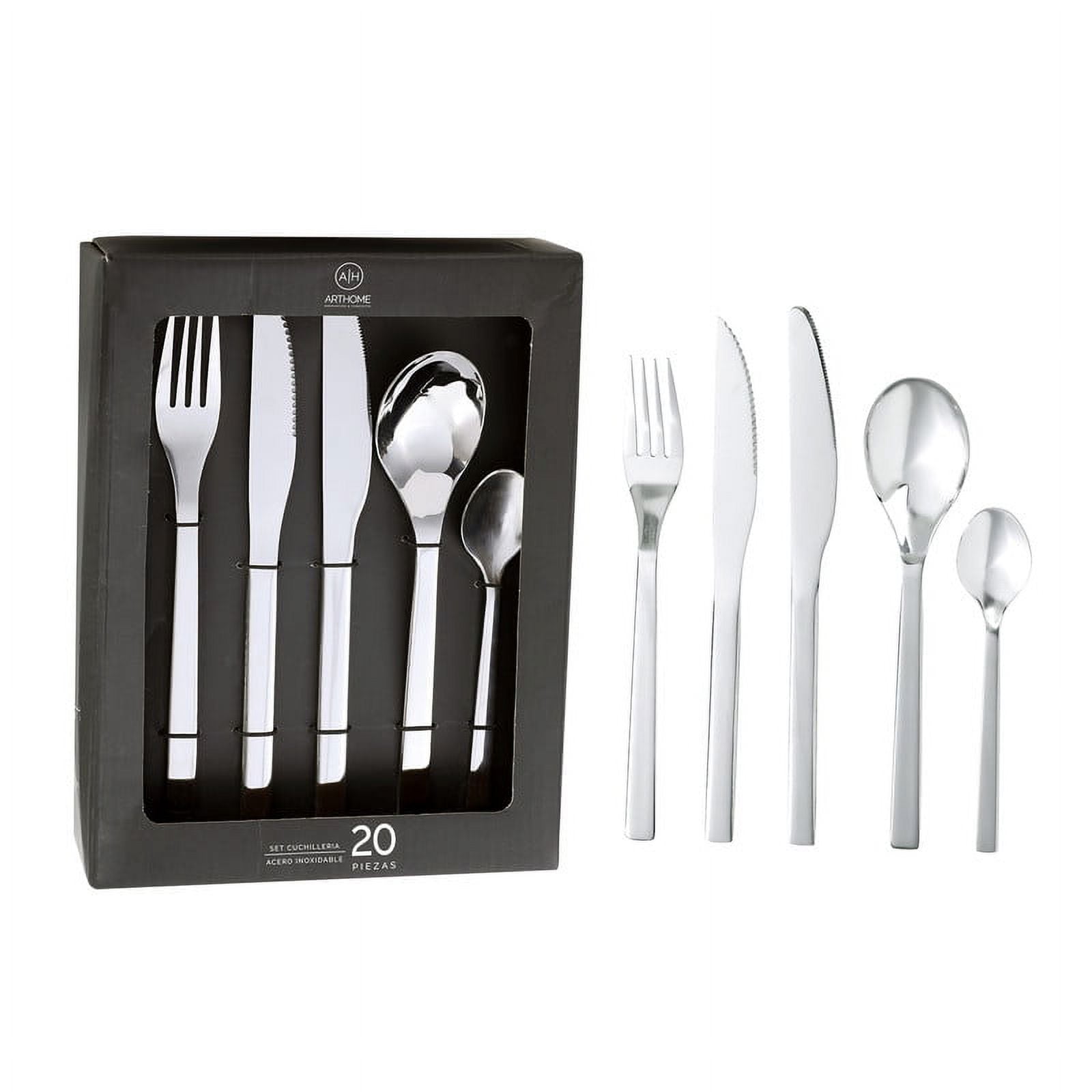 Arthome - Set Cuchilleria 20 Piezas Acero Inoxidable Cuc05