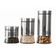 thumbnail image 1 of Set X3 Envases Almacenamiento Cocina Frascos Café Azucar Té Gris, 1 of 4