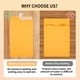thumbnail image 3 of Sobres Joyberg de 6 x 9 pulgadas, autoadhesivos, 48 unidades, papel kraft, color amarillo, 3 of 7