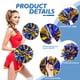 thumbnail image 2 of Pompones Cheerleading CREATIEE-PRO metálicos, 4 unidades, azul-dorado, 2 of 8