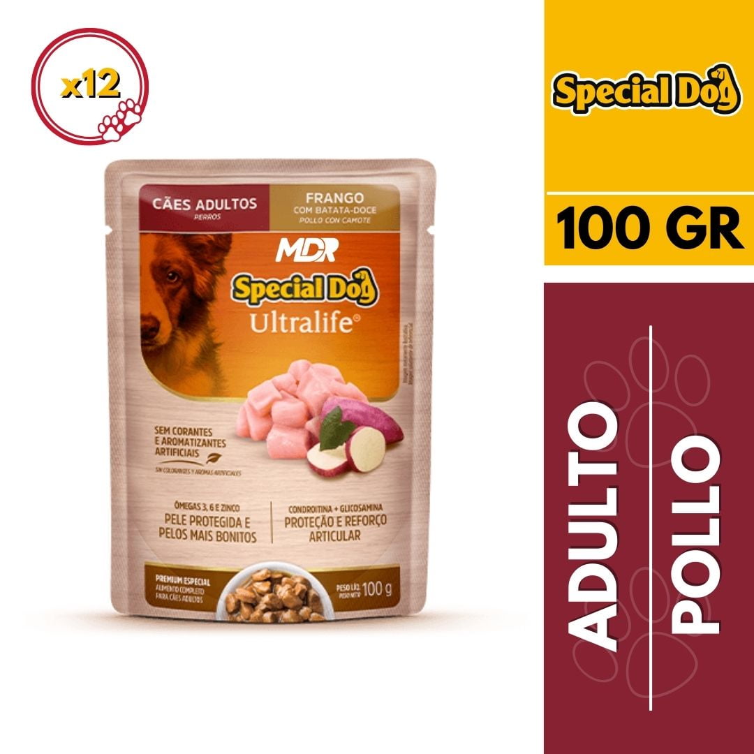 SPECIAL DOG SACHET ADULTO POLLO 100gr x12 UND