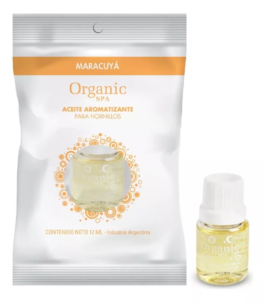 Aceite Aromatizante Esencias Maracuyá 12 Ml Blanco Organic Spa