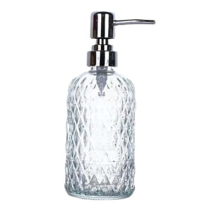 Magideal - Botella Dispensadora De Jabón Con Bomba De Vidrio Con Bomba De Acero Inoxidable, Elegante Recipiente Para Líquidos De Baño Para Lavandería En El Baño