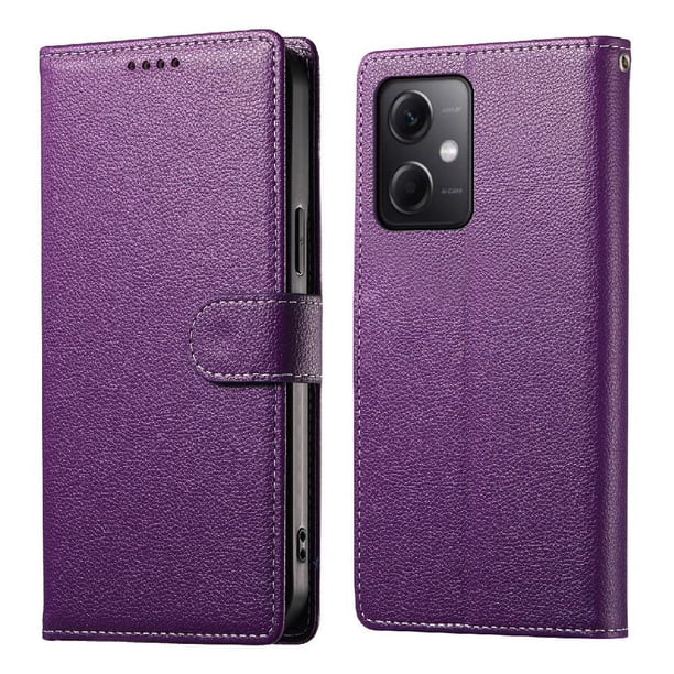 Funda para FOXDOCK Xiaomi Redmi Note 12 5G– Cuero Premium, 3 ranuras para tarjetas, Protección contra impactos