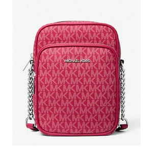 Bolso Crossbody Michael Kors Jet Set Travel Mediano Frambuesa Oscuro