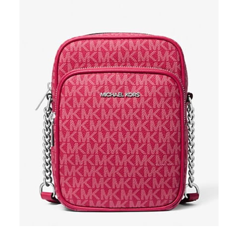 Bolso Crossbody Michael Kors Jet Set Travel Mediano Frambuesa Oscuro