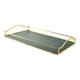 thumbnail image 2 of Gold Vanity Bandeja Joyería Perfume Maquillaje Organizador Manejo De Metal Ornate Green Large, 2 of 5