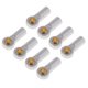 thumbnail image 1 of 8 Piezas De Rótula De Extremo De Varilla De Enlace De Aluminio M3 Para 1/10 Piezas De Coche RC Plateado, 1 of 5