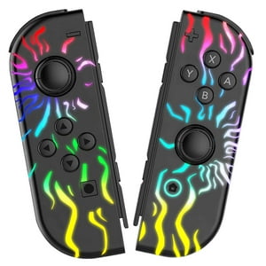 Genérico - Switch Joy-Con Para Nintendo Switch Con Iluminación Rgb - Tema De Llamas